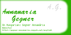 annamaria gegner business card